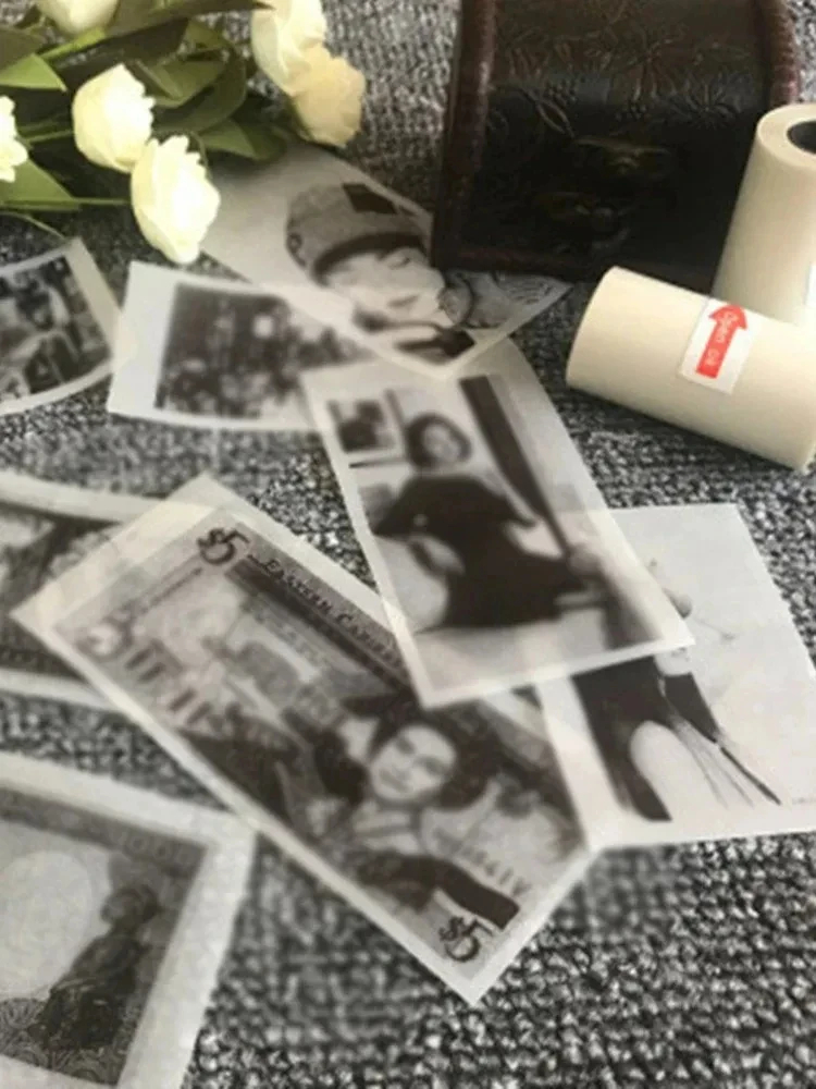 กระดาษกาวในตัวความร้อนแบบใส 57x25 มม. ใช้สําหรับกระดาษพิมพ์ภาพถ่ายเครื่องพิมพ์ความร้อนขนาดเล็ก