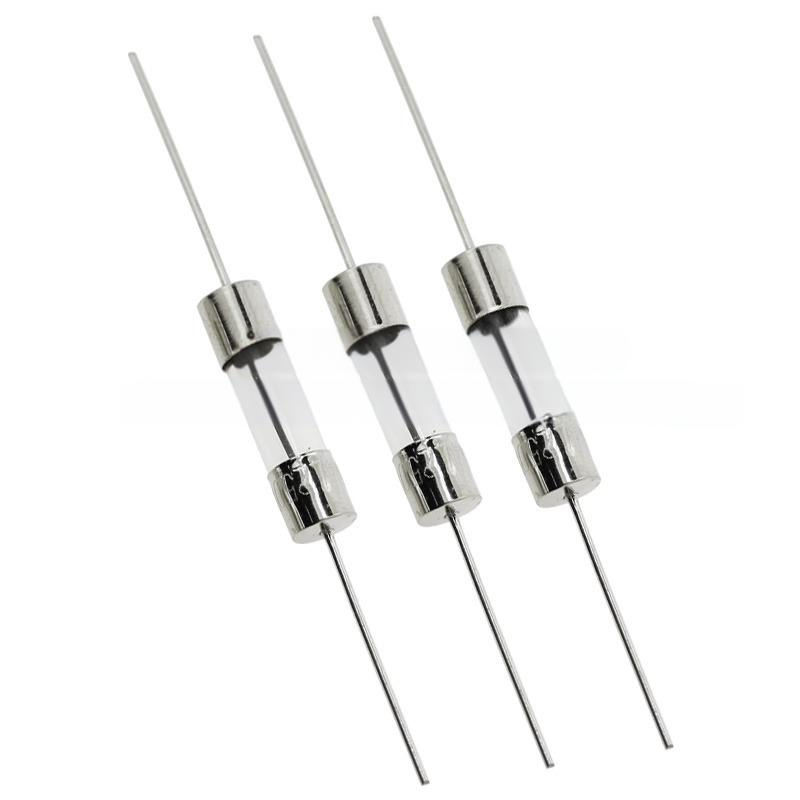 10 Stück flinke Glasrohrsicherungen, 5 x 20 mm, 250 V, 3,15 A, 4 A, 5 A, 6 A, 6,3 A, 7 A, 8 A, 10 A, 12 A, 15 A, axiale Blei-Keramiksicherung mit Leitungen, schnell wirkend