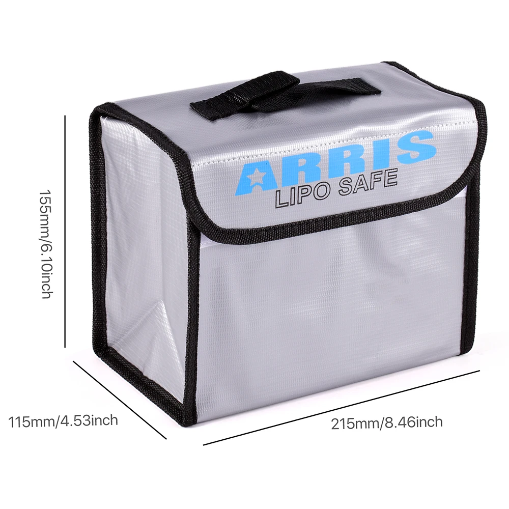 Lipo garde sac de sécurité ignifuge antidéflagrant Portable Lipo sac de sécurité pour RC FPV course Drone voiture batterie sûre
