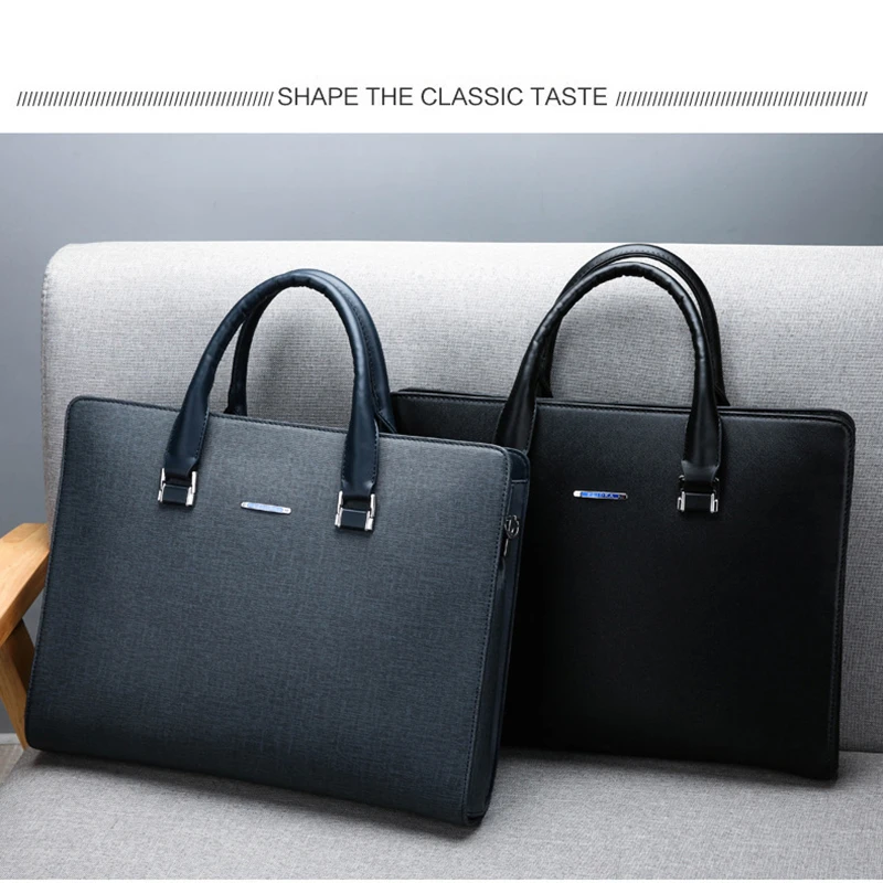 Borsa valigetta per uomo borsa a tracolla in pelle per Laptop di design esecutivo borsa a tracolla per uomo d'affari borsa a tracolla quadrata a tracolla