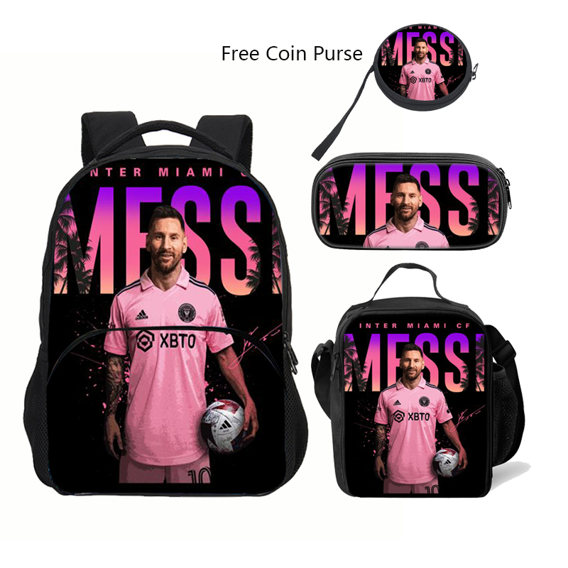 M-Messi Backpack High Capacity School Backpack Student backpack For Boy Girls Laptop School Bags Boys Girl Travel Book Bag