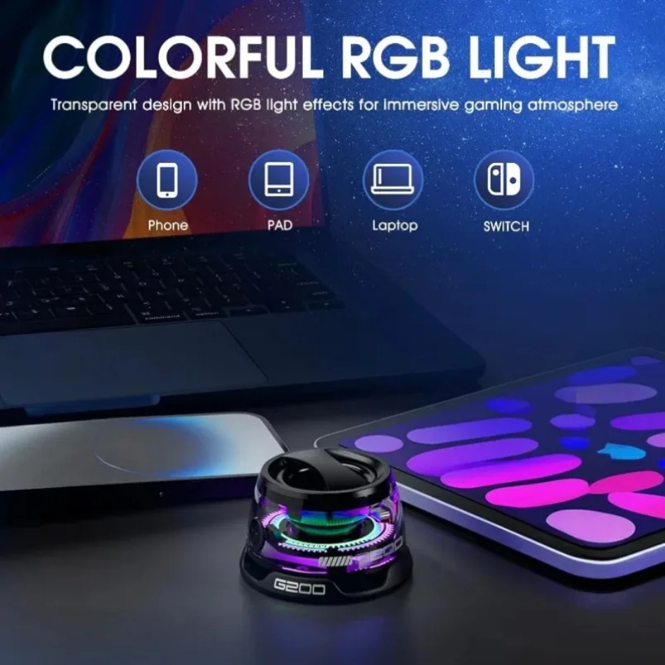 Bluetooth 5.3 magnetische draagbare Bluetooth-luidspreker G200 Mini-klankkast Magnetische Bluetooth multifunctionele RGB-luidspreker