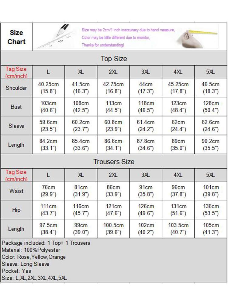 Vonda-女性用の長袖トップとパンツセット,ヴィンテージスタイル,ボヘミアンスタイル,ルーズフィット,ラージサイズ,5xl,2個