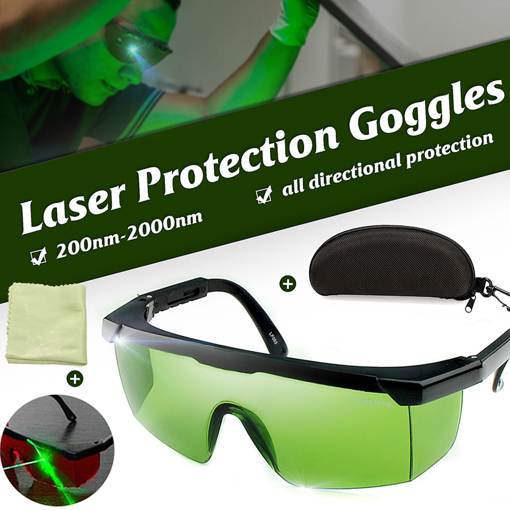 Gafas de protección láser 200nm-2000nm Gafas de seguridad láser OD4+ Gafas protectoras elegantes