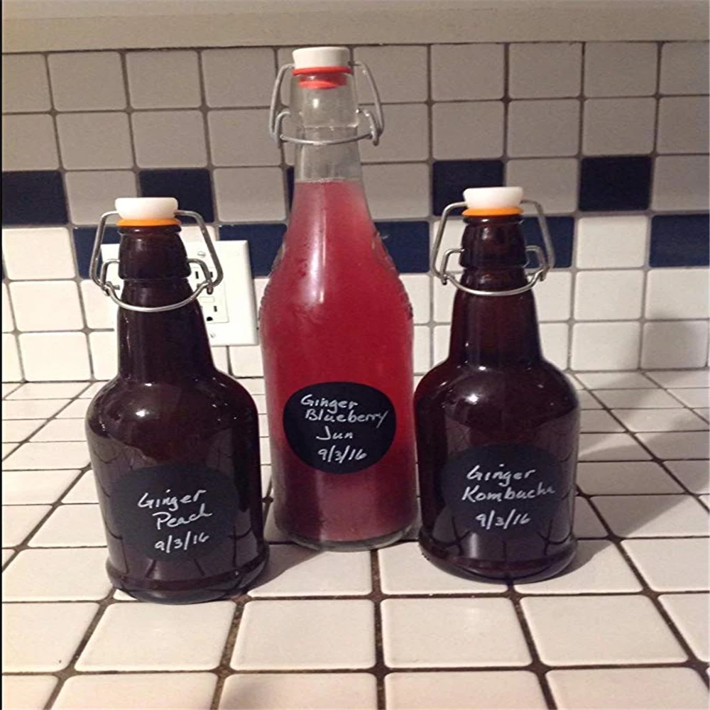 120-300Pcs/roll Waterproof Chalkboard Sticker Kitchen Spice Mark Label Stickers Home Jars Bottles Tags Blackboard Labels Sticker