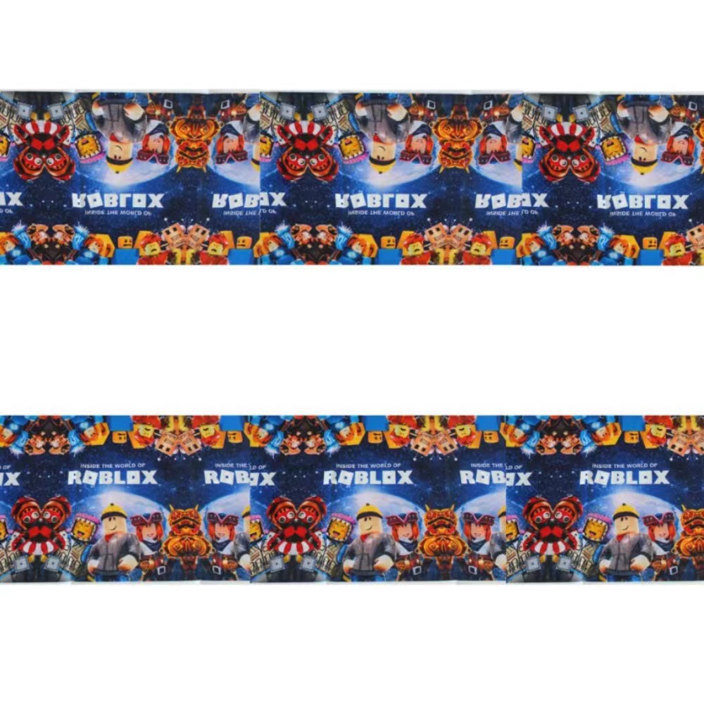 ホットゲーム Roblox テーマパーティー用品テーブルクロス 108*180 センチメートル使い捨て Roblox 食器男の子の好意誕生日パーティーの装飾