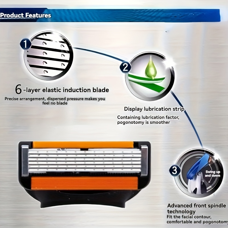 Shaver Brand New Design Women Razor Shaving Six Layer Shaver Reusable Razor Imported Blade Multi Tool Head Change