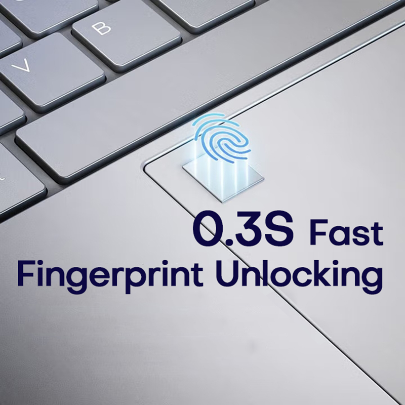 Xiaman 15,6-Zoll-Laptop-Computer Intel Pentium 7505 Windows 11-Dual-Core-Laptops Tragbarer PC Gamer Notebook Fingerabdruck-Entsperrung