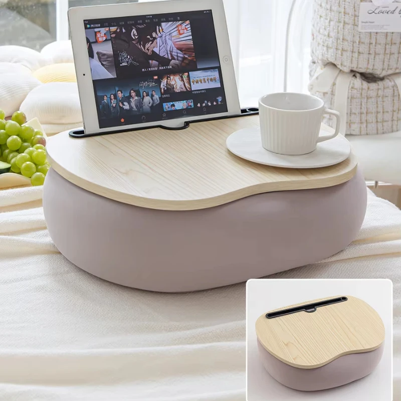‌ Magnetic Snap-Onโต๊ะตักหน่วยความจําโฟมCushionedแล็ปท็อปถาดErgonomicศึกษาตารางสําหรับเตียง/โซฟา/หอพักAnti-Slipผู้ถือหนังสือ
