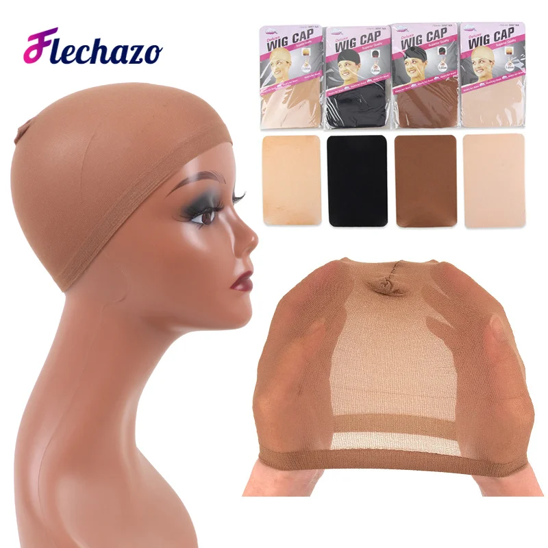 2 Cái/gói Thả Nuôi Nắp Hairnets Dành Cho Tóc Dài Tóc Giả Màu Be Và Đen Nuôi Tóc Giả Bộ Đội Tóc Thời Trang Lưới