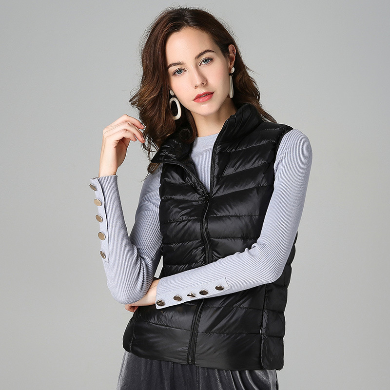Frauen Ärmellose Weste Jacken Winter Mode Männlichen Baumwolle Gefütterte Weste Mäntel frauen Stehen Kragen Warme Westen Kleidung