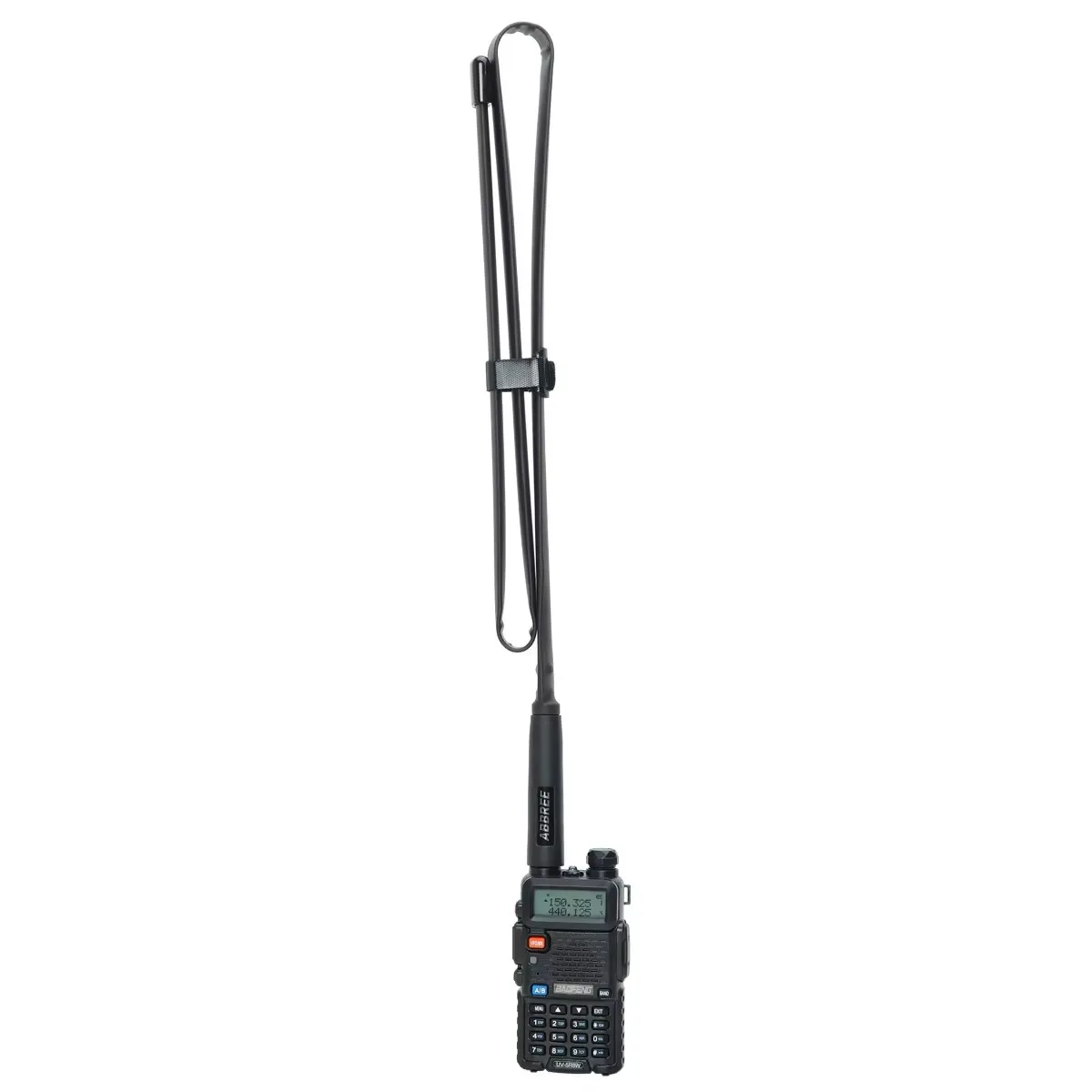 ABBREE CS 戦術アンテナ SMA メスデュアルバンド VHF UHF 折りたたみ式トランシーバー Baofeng UV-5R BF-888S UV-5RH Quansheng UV-K5