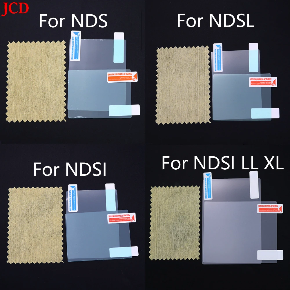 Custodia in plastica trasparente con guscio in cristallo per Nintend DSL NDS Lite NDSL per console DSi NDSi XL LL con pellicola protettiva per schermo