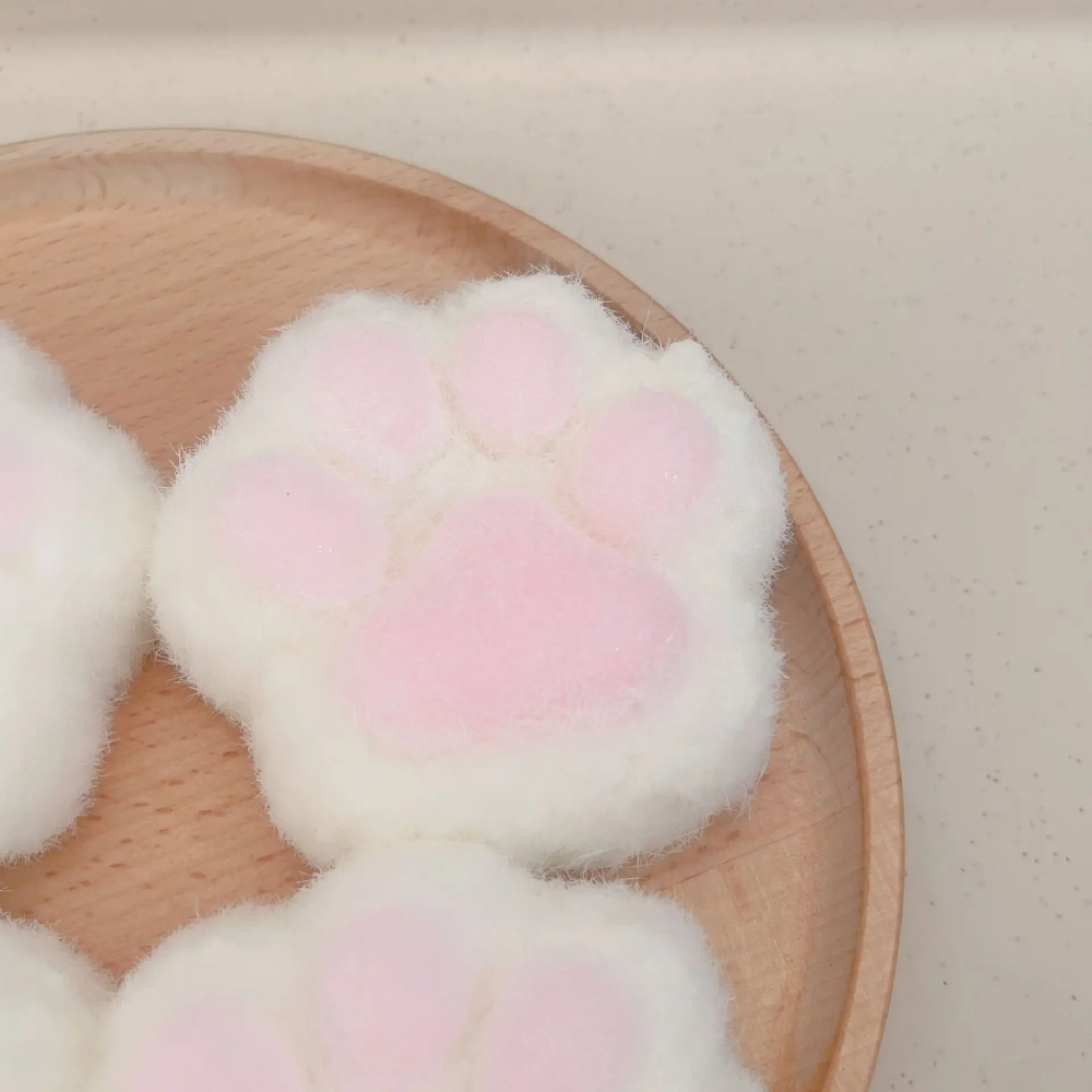 Mochi Taba Squishy NEW Fidget Toy Kawaii Plush Cat Paw Silicone Small Cute Pink Cat Foot Pinching Pinching and Decompressing Toy
