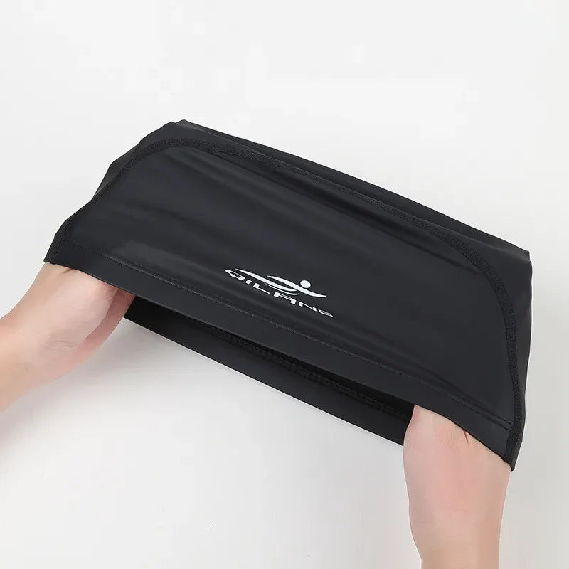 수영 모자 PU 방수 남여 여성 남성 수영 모자 스트레치 탄성 수영장 액세서리 수영 모자 귀 보호