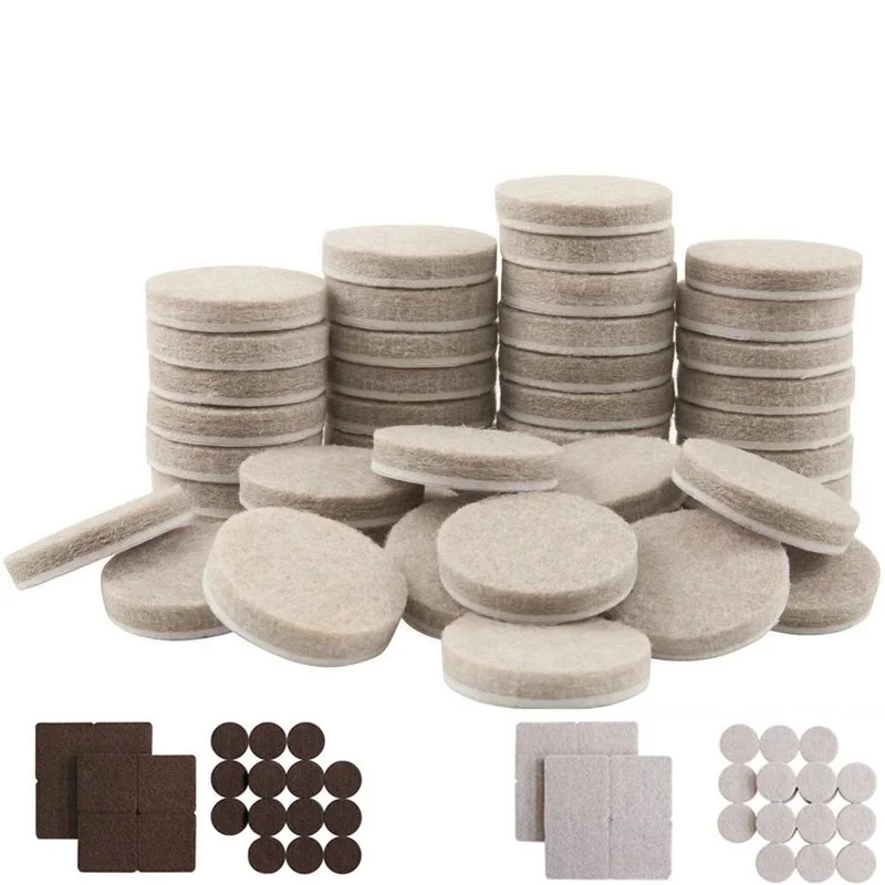 20Mm Cảm Thấy Ghế Chân Miếng Lót Dày 5Mm Tầng Trầy Xước Bảo Vệ Thảm Tắt Tiếng Chống Trơn Trượt Tự Dính DIY đồ Phụ Kiện