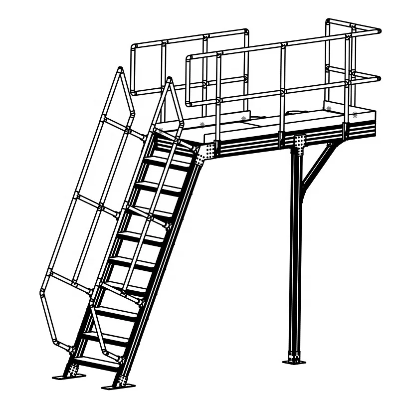 Portable Platform Ladder/work Platform Ladder/ladders Aluminum Work Platform