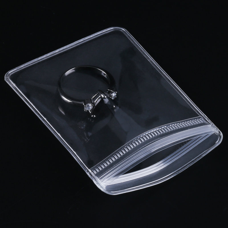 20 Chiếc Nhựa PVC Trong Suốt Trang Sức Túi Túi Chống Oxy Hóa Dễ Thương Túi Cho Bông Tai Vòng Cổ Vòng Tay Màn Hình Bao Bì Túi