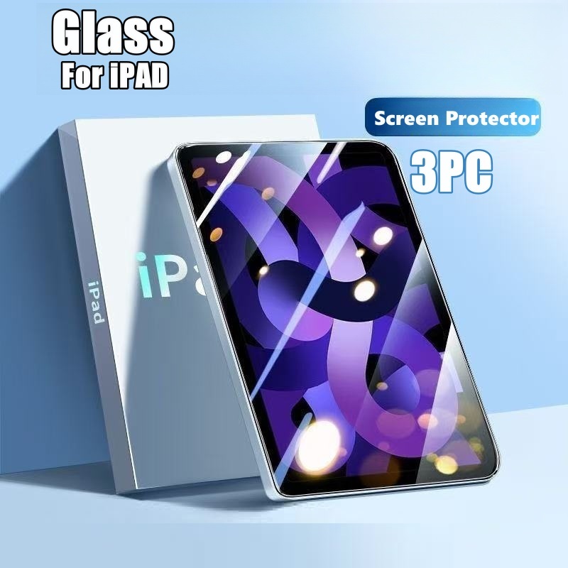 3 шт. закаленное стекло для Ipad Pro 13 12,9 11 6th M4 M2 2024 Air 5 4 3 2 1 9th 10 10th Gen Mini 6 10,9 10,2 9,7 Защитная пленка для экрана