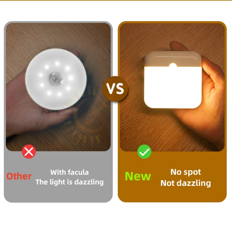 Bewegungs sensor led-licht usb ladelampe für schlafzimmer küche treppe flur schrank schrank beleuchtung