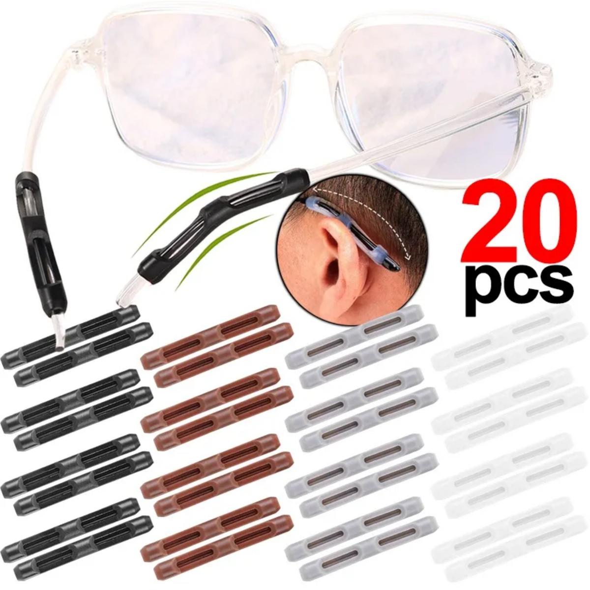 10/20pcs Glasses Anti-slip Silicone Sleeve Eye Frame Leg Drag Fixed Ear Hook Bracket Anti-drop Artifact Glasses Accessories