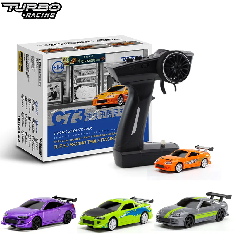 Turbo Đua 1:76 C64 C73 C72 C71 C74 Trôi Dạt, Tỷ Với Con Quay Hồi Chuyển Đài Phát Thanh Toàn Tỷ Lệ Thuận Với Đồ Chơi Điều Khiển Từ Xa RTR Bộ