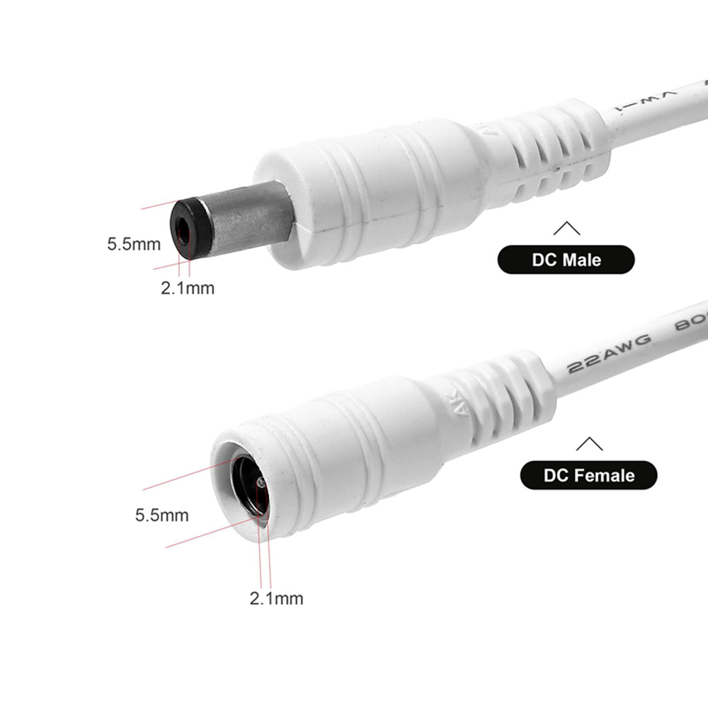 DC 12 V Power Adapter Verlengkabel 3 M/5 M/10 M/15 M/20 M/30 M DC Man Vrouw Connector Power Verlengen Koord Voor CCTV Security Camera