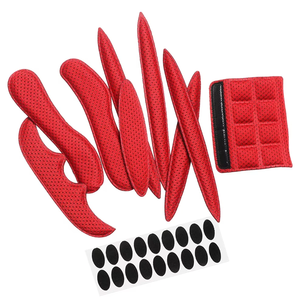 27 pçs/set Kits de Acolchoamento de Capacete Esponja Selada Substituição Motocicleta Bicicleta Ciclismo Conjunto de Almofadas de Espuma Universal