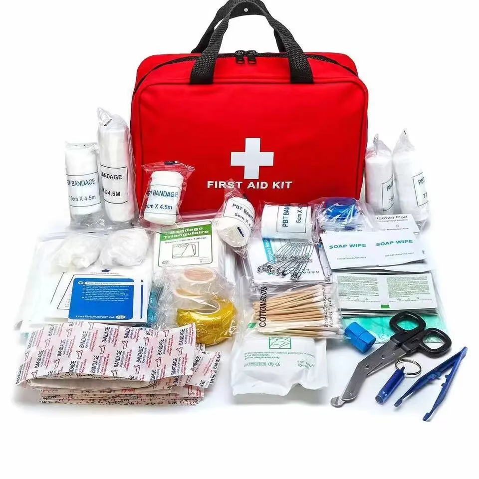 184 pces kit de primeiros socorros, saco médico portátil multiuso das fontes médicas da emergência, para caminhadas ao ar livre, acampamento e mais