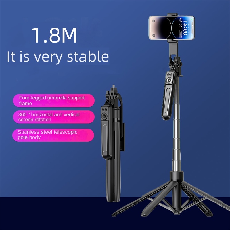 COOL DIER Nuovo treppiede per fotocamera smartphone, supporto per treppiedi con otturatore Bluetooth, staffe per selfie stick wireless con supporto per telefono