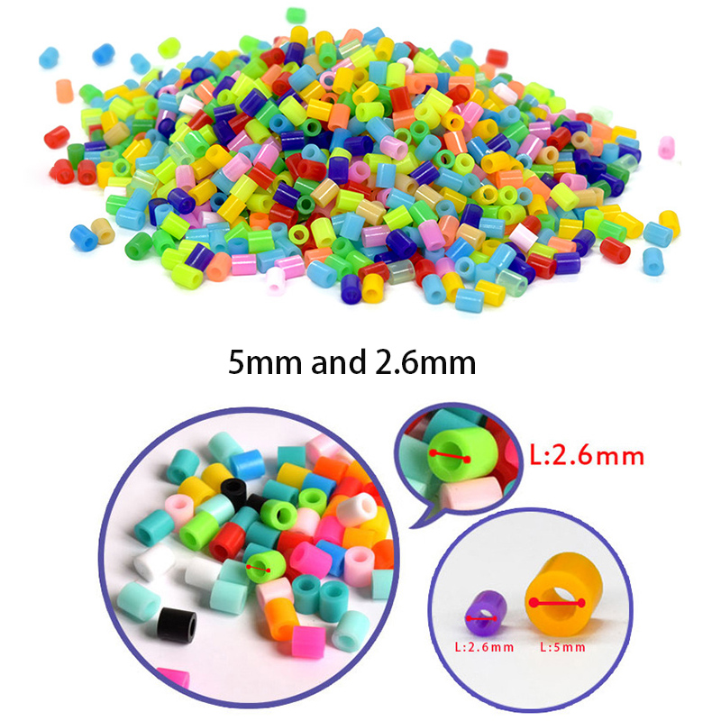 2.6/5mm hama contas brinquedo 24/72 cores perler contas de ferro kit crianças 3d quebra-cabeças diy brinquedos fusível contas pegboard folhas conjunto de papel de engomar