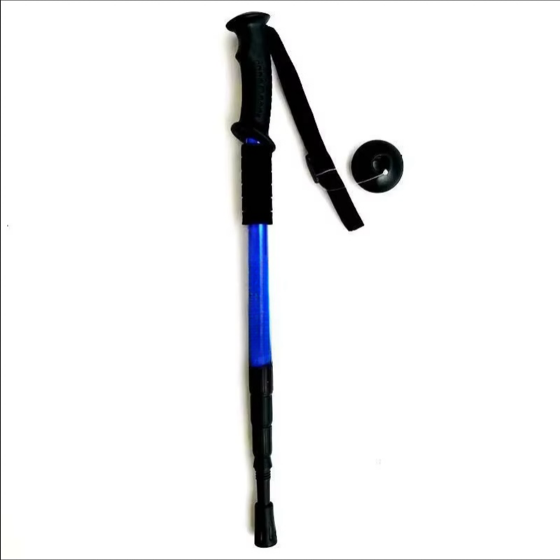 Bastões de trekking com absorção de choque, dobrável, ultraleve, adequado para acampamento ao ar livre, montanhismo, mochila e viagem