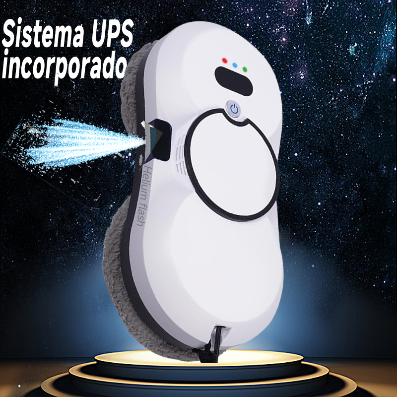 Robot limpiador de ventanas con sistema UPS, aspirador, electrodoméstico inteligente, limpieza automática de ventanas, lavado de ventanas, fregonas eléctricas para suelos