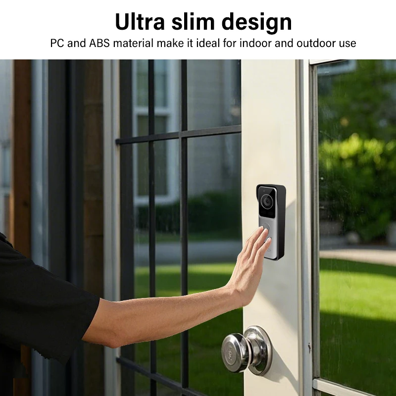 Dahua 2MP WiFi Villa Deurstation Smart Home Draadloze PoE Deurbel Camera Afstandsbediening Ontgrendelen Volledige Digitale Video Intercom VTO2311R-WP