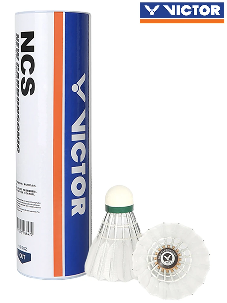 1 Tube 6 Pcs VICTOR new carbon sound NCS artificial badminton with stable flight and endurance for matches