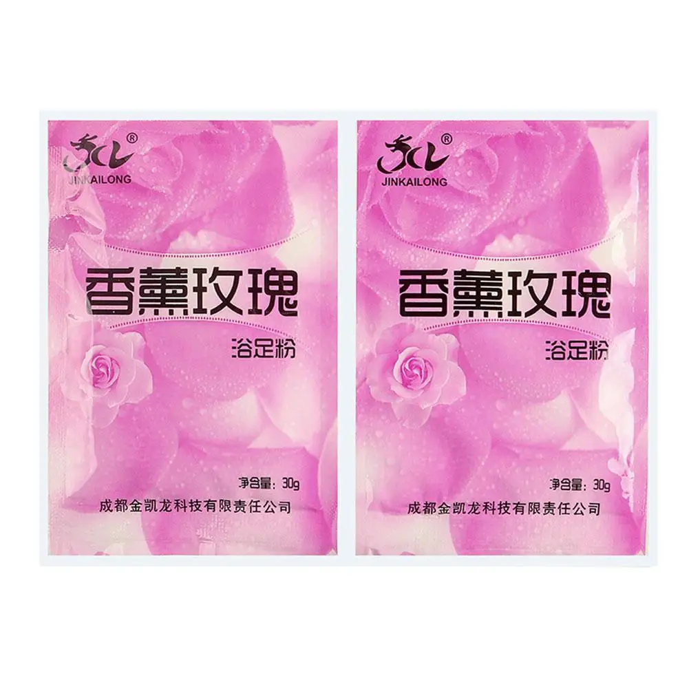 2ชิ้นผงอาบน้ำฟองกุหลาบสปาขัดเท้าคริสตัลในการดูแลเท้าเกลือฤดูหนาวแช่ร่างกายขัดเท้าอาบน้ำดูแลผิว