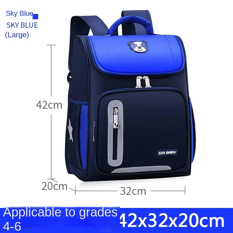 Children Backpack Large Capacity Boy Girl Primary Schoolbag Teenage High Students Shoulder Bag Spine Protection Load Reduction