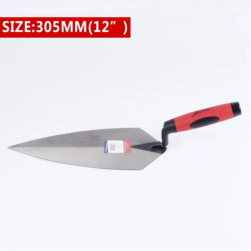 5/6/10/11/12 Inch Construction Tools Putty Knife Brick Trowel Laying Carbon Steel Blade Pointing Plaster Tool Carbon Steel 2023