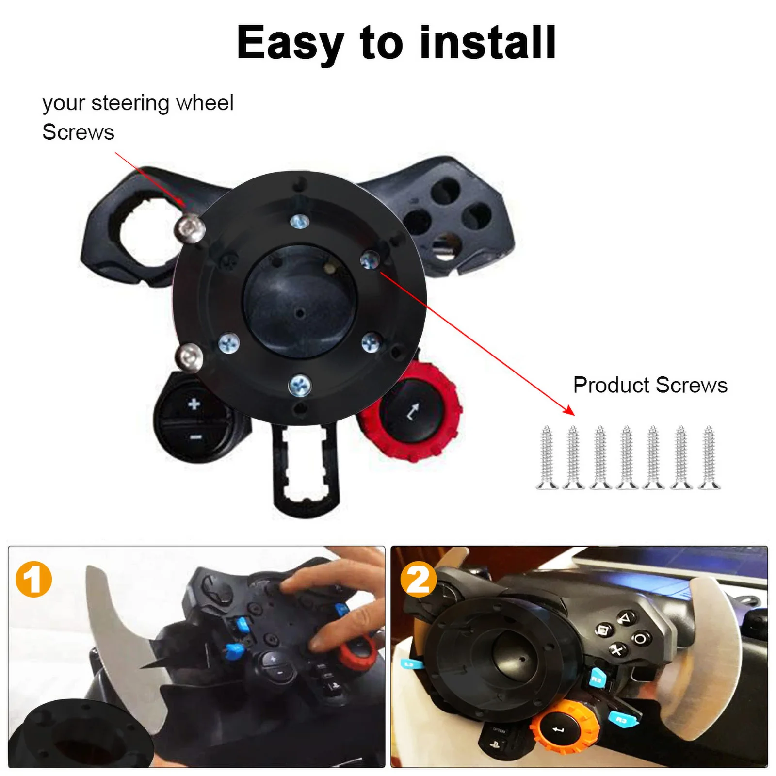 Cnspeed volante esportivo automático, 350mm, 14 polegadas, com placa adaptadora, 70mm, pcd, para logitech g29 g920 g923 para jogos de corrida