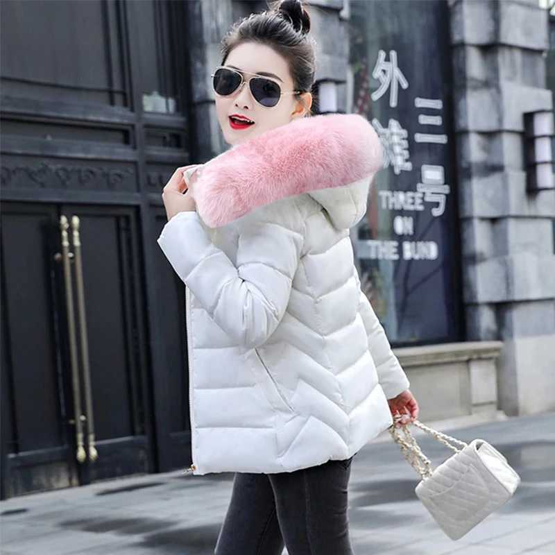 Abrigo con capucha para mujer, Parka cálida de piel grande, chaqueta acolchada de talla grande 5XL, otoño e invierno, novedad de 2024
