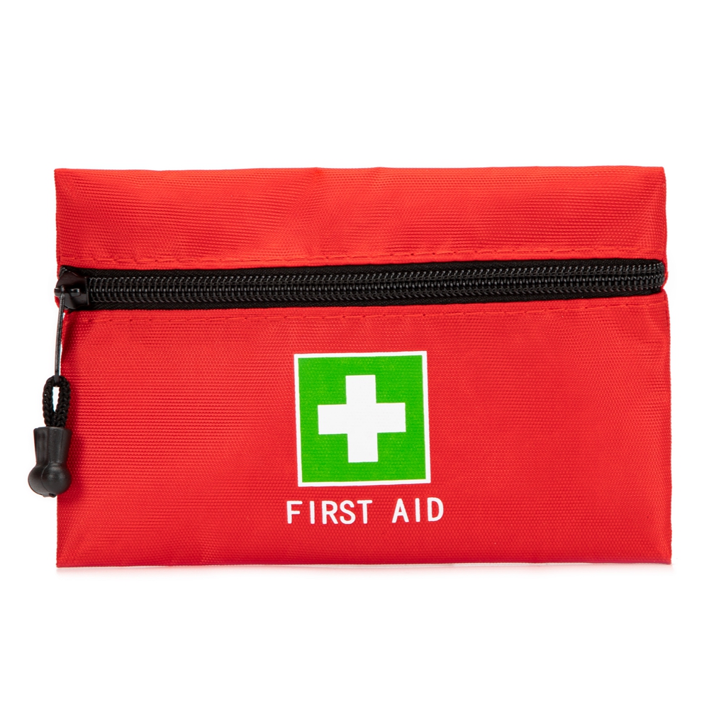 สีแดงถุงฉุกเฉิน First Aid BAG ขนาดเล็ก Travel Rescue POUCH ยากระเป๋าสําหรับรถบ้านสํานักงานห้องครัวกีฬาเดินป่า