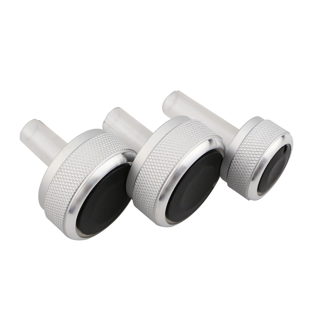 Perilla de aire acondicionado de aleación de aluminio, perilla de Control de calor para Volkswagen VW Passat B5 GOLF 4 MK4 Bora, accesorios para automóviles