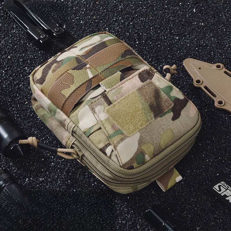 Outstanding Tactical Outdoor Waist Bag for Men Mobile Phone Storage Molle Sub-Kit Hanging Bag Multi-Functional Small Hanging Bag