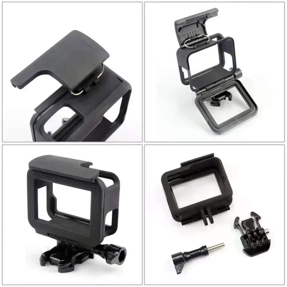 GoPro HERO 5/6/7 Side-Open Protective Frame Quick Installation, Easy Charging, Enhanced Heat Dissipation, Lightweight & Durable