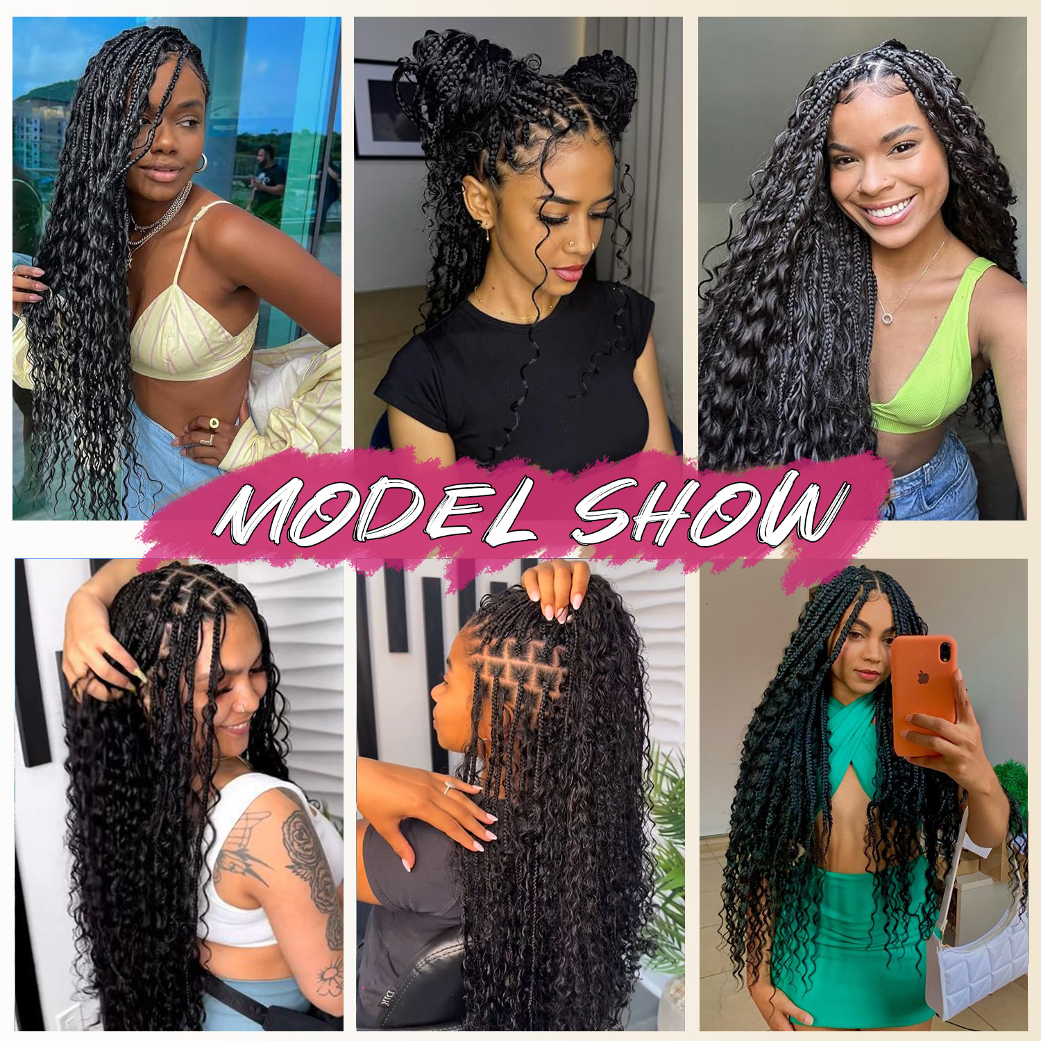 Bundles de cheveux humains bouclés en vrac pour tressage, double proximité ondulée, extensions sans trame, tresses Boho, support, vente en gros