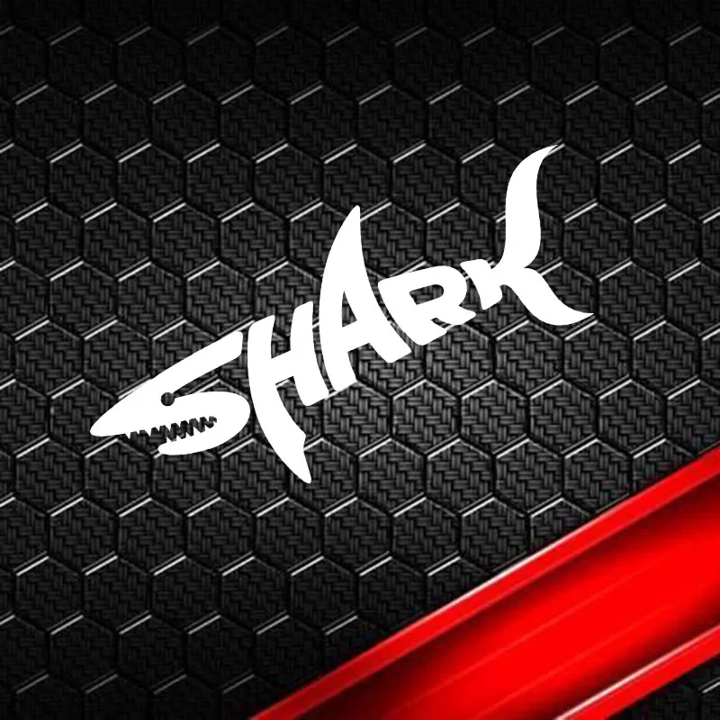 2PCS for Shark Motorcycle Helmet Stickers Cool Visor Logo Creative Vinyl Decals Motocross Fuel Tank Body Decor Pegatinas Moto
