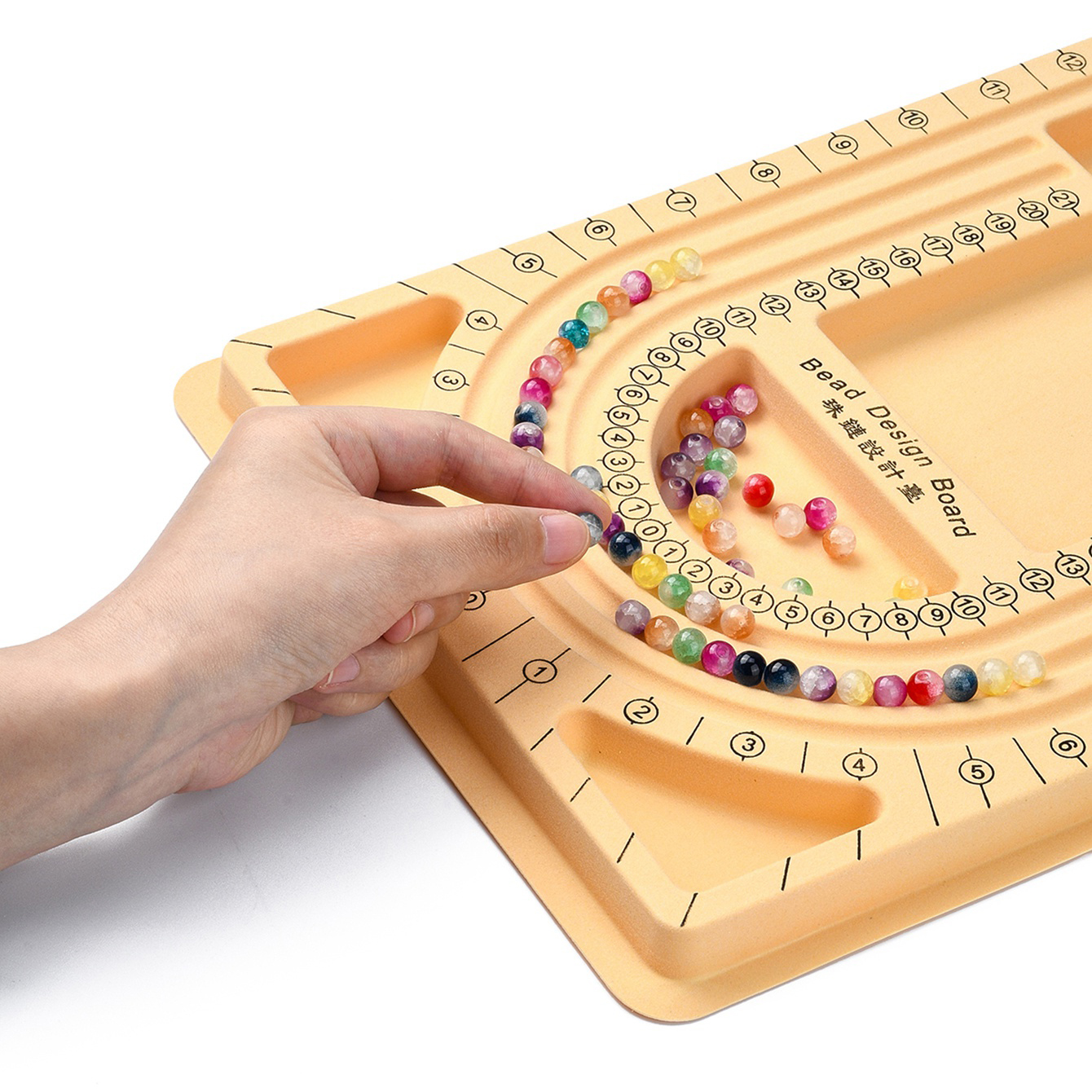 1 PC 8 Sizes Plastic Rectangle Bracelet Design Board, Plastic Bead Design Boards For DIY Beading Tool