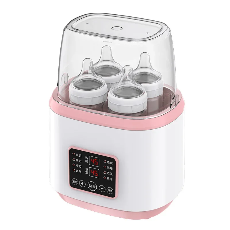 Aquecedor de leite multifuncional para bebês, esterilizador de mamadeiras, aquecedor de leite com display de temperatura, aquecedor de leite quente conveniente para bebês