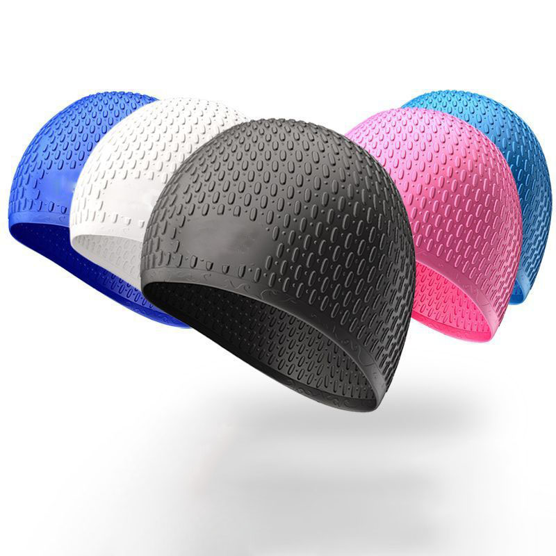 Шапочка для плавания для взрослых с длинными волосами, Водонепроницаемая силиконовая шапочка для плавания, шапочка для плавания с защитой от капель воды и ушей, оптовая продажа