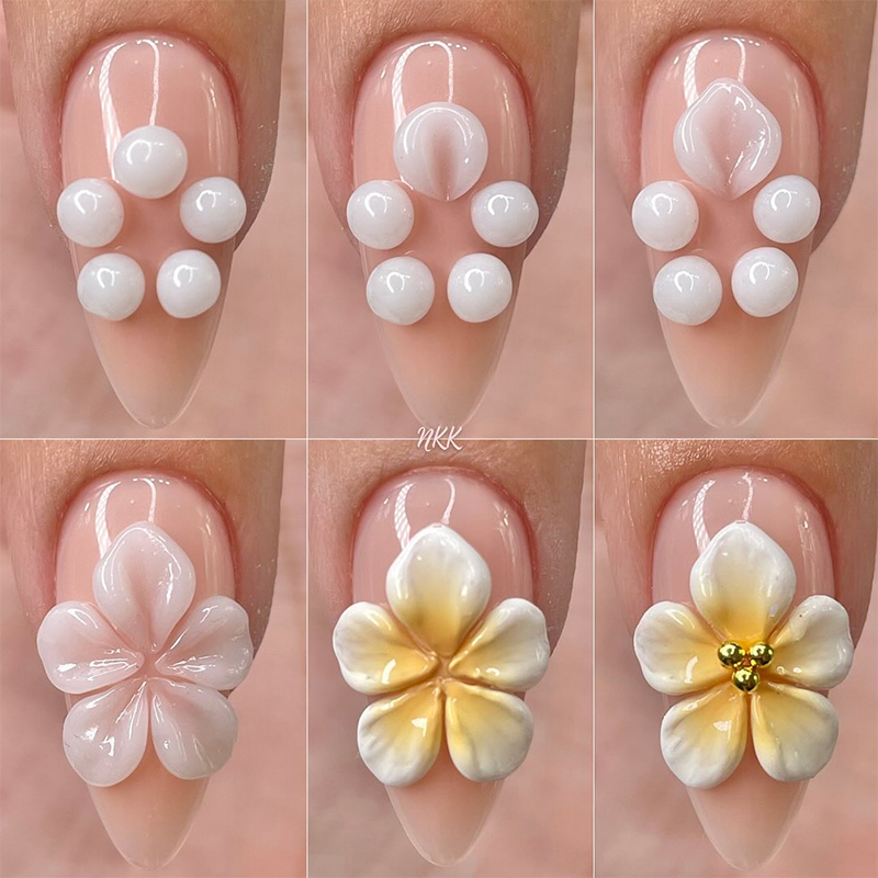 NICOLE DIARY Белый антипригарный гель-лак для наращивания рук для 3D-формования, резьбы по цветку, сделай сам, наращивание ногтей, акрил